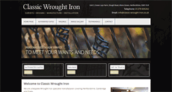 Desktop Screenshot of classic-wrought-iron.co.uk