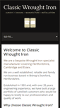 Mobile Screenshot of classic-wrought-iron.co.uk